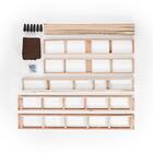 Base Para Cama Box Queen Guldi (38x158x198) Natural E Cinza