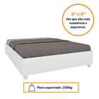 Base Para Cama Box Queen Mônaco (35x164x203 Cm) Neve