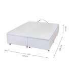 Base Para Cama Box Queen Physical Com Baú (39x158x198) Branca