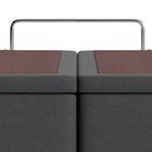 Base Para Cama Box Queen Physical L Com Baú (39x158x188) Cinza