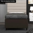 Base Para Cama Box Solteiro 88x188cm Hit Suede Marrom