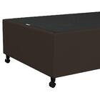 Base Para Cama Box Solteiro 88x188cm Hit Suede Marrom