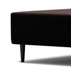 Base Para Cama Box Solteiro Camurça I Preta