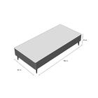 Base Para Cama Box Solteiro Camurça Iicinza