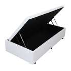 Base Para Cama Box Solteiro Érica Com Baú Branca
