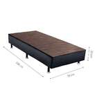 Base Para Cama Box Solteiro Florence L (23x78x188) Preta