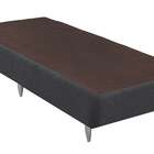 Base Para Cama Box Solteiro Linen (23x108x198) Cinza