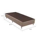 Base Para Cama Box Solteiro Linen (23x78x188) Bege