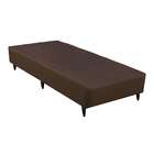 Base Para Cama Box Solteiro Linen (23x88x188) Marrom