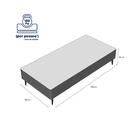 Base Para Cama Box Solteiro Linen (23x88x188) Marrom