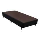 Base Para Cama Box Solteiro Linen (23x88x188) Preta