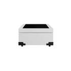 Base Para Cama Box Solteiro Mack Com Baú (45x88x188) Branca