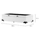 Base Para Cama Box Solteiro Mack Com Baú (45x88x188) Branca