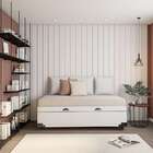 Base Para Cama Box Solteiro Macy Com Baú (45x88x188) Branca