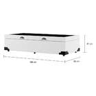 Base Para Cama Box Solteiro Madden Com Baú (45x88x188) Branca