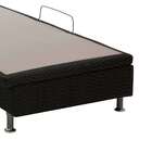 Base Para Cama Box Solteiro Nero Com Baú Preta