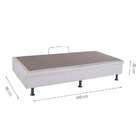 Base Para Cama Box Solteiro Physical Com Baú (25x88x188) Bran
