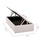 Base Para Cama Box Solteiro Physical Com Baú (39x88x188) Bran
