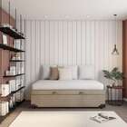 Base Para Cama Box Solteiro Richard Com Baú Suede (45x88x188)