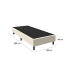 Base Para Cama Box Solteiro Stella (40x88x188) Bege