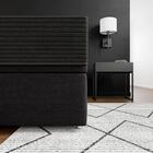 Base Para Cama Box Super King Americana Com Baú Preta