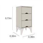 Base Para Cama Solteiro E Mesa De Cabeceira 3 Gavetas Virgini