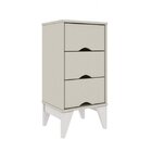 Base Para Cama Solteiro E Mesa De Cabeceira 3 Gavetas Virgini