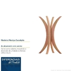 Base Para Mesa Bistrô Em Madeira Maciça