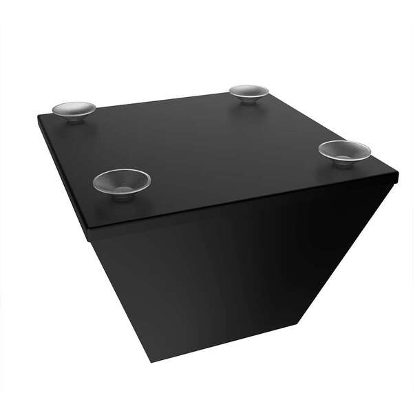 Base Para Mesa De Centro Quadrada Neo Preta