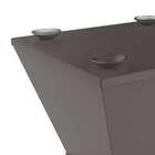 Base Para Mesa De Centro Quadrada Nitro Cinza Mushroom