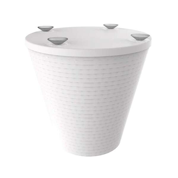 Base Para Mesa De Centro Redonda Fluo Branca