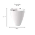 Base Para Mesa De Centro Redonda Moly Branca