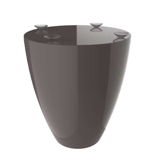 Base Para Mesa De Centro Redonda Moly Cinza Mushroom