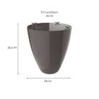 Base Para Mesa De Centro Redonda Moly Cinza Mushroom