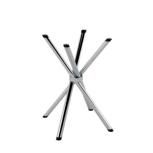 Base Para Mesa De Cozinha Quadrada Messina Cromado 50 Cm