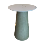 Base Para Mesa De Jantar Cone Cimento Queimado Para Tampos De