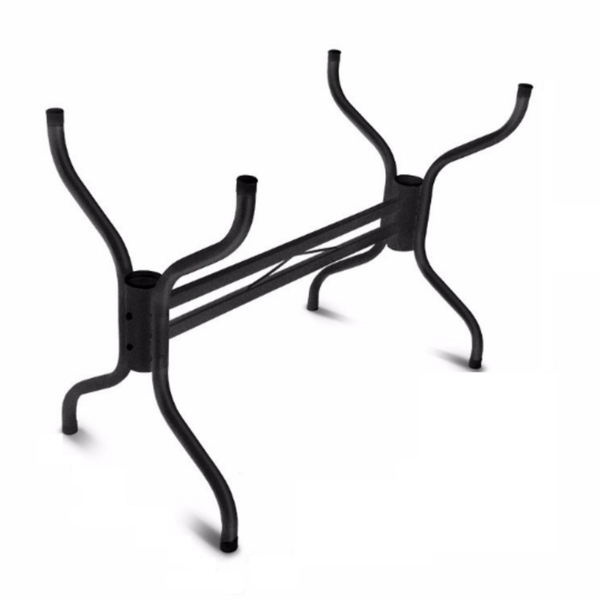 Base Para Mesa De Jantar Texturizada Vidro Madeira Granito