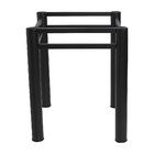 Base Para Mesa De Vidro Jantar 4 Lugares Preta Quadrada