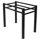 Base Para Mesa De Vidro Jantar 6 Lugares Preta Retangular