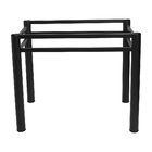 Base Para Mesa De Vidro Jantar 6 Lugares Preta Retangular