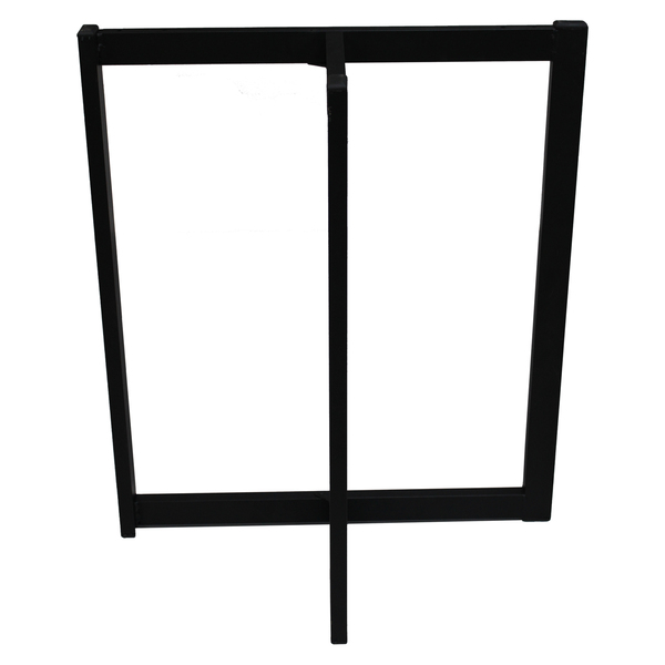 Base para Mesa Dobrável T Aço 60X27X70cm Industrial Tubo Preta Maxeb