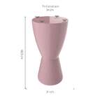 Base Para Mesa Lateral Redonda Carbo Calla Rose