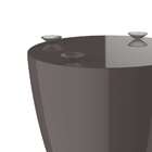 Base Para Mesa Lateral Redonda Carbo Cinza Mushroom