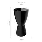 Base Para Mesa Lateral Redonda Carbo Preta