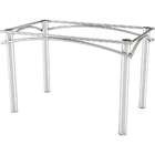 Base Para Mesa Retangular Elba Cromada 110 Cm