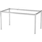 Base Para Mesa Retangular Reno Cromada 148 Cm