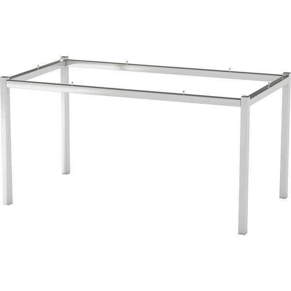 Base Para Mesa Retangular Reno Cromada 148 Cm
