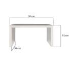 Base Para Monitor Suporte De Mesa Madeira Branco