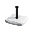 Base para Ombrelone 25kg Concreto Quadrado Branco  Bel Fix