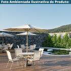 Base Para Ombrelone Central Fratini Redonda Em Plástico (HDPE